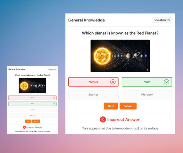 Anand Quiz Maker Interface