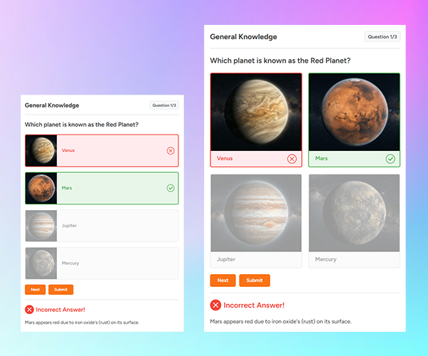 Anand Quiz Maker Interface