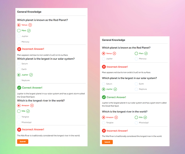 Anand Quiz Maker Interface